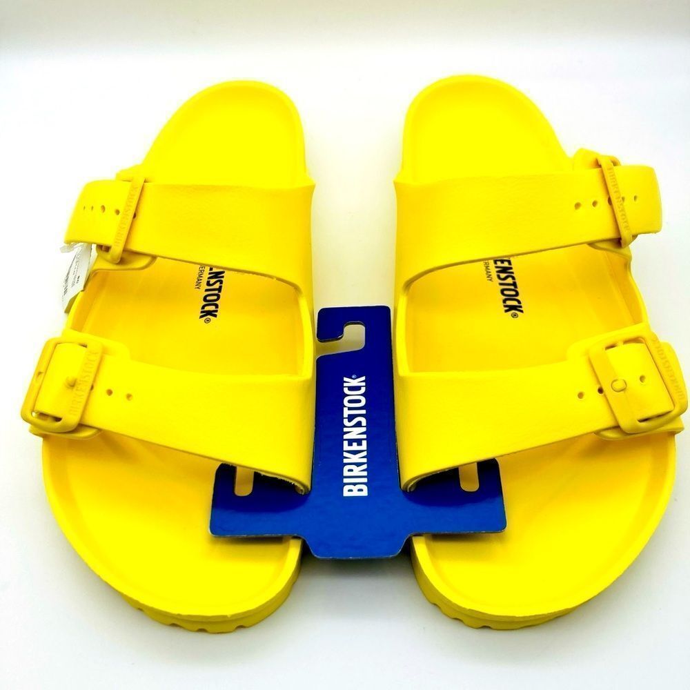 NWT Birkenstock ArizonaVibrant Unisex Sandals-Banana-42/270 Germany